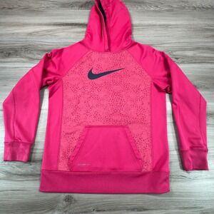 Nike Kids Therma-FIT Hoodie Pink Youth XL‎ Athletic Pullover